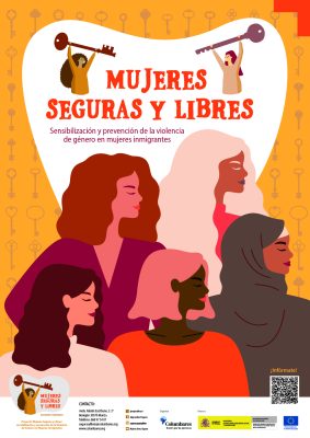 Cartel Mujeres Seguras y Libres 2024