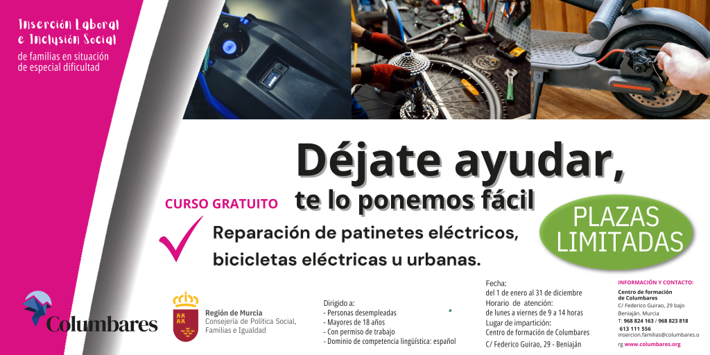 Banner Reparación de Patinetes Eléctricos