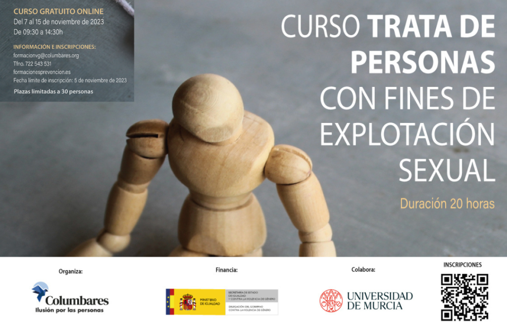 Cartel curso Trata de Personas con Fines de Explotación Sexual