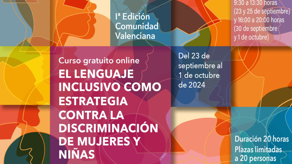 Curso Lenguaje Inclusivo como estrategia contra la discriminación de mujeres y niñas