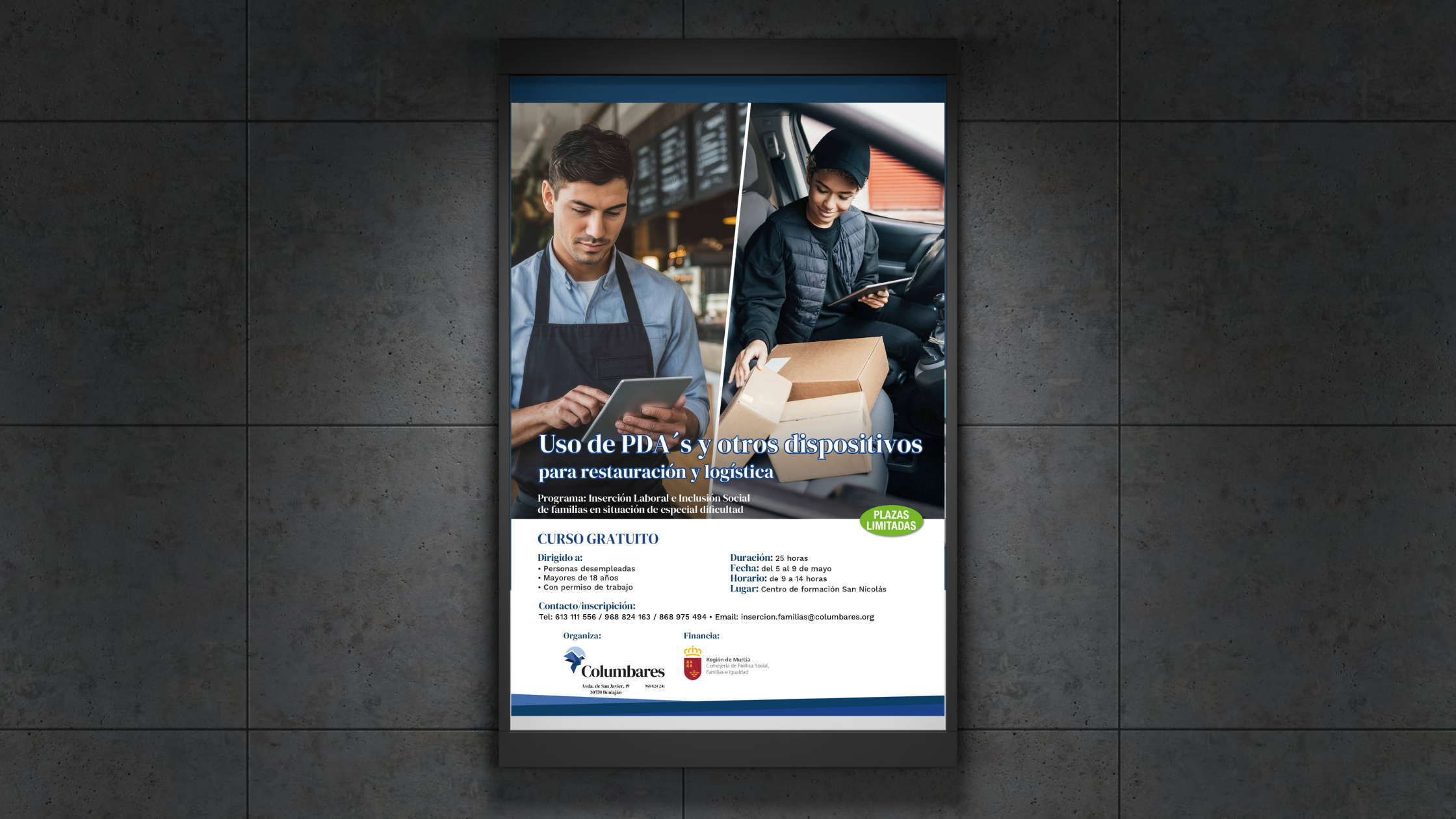 Columbares ofrece un curso gratuito de uso de PDA´s y dispositivos para restauración y logística