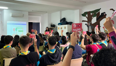 Unos 50 adolescentes del grupo scout El Palmar participan en el taller del proyecto Iguálate