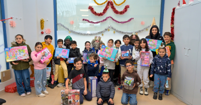 Los niños y niñas de los proyectos de Infancia reciben a los Reyes Magos en Columbares