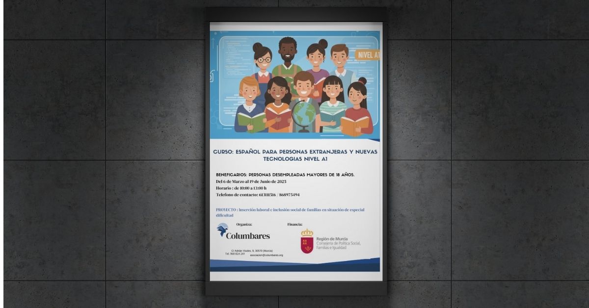 Columbares organiza un curso de español y nuevas tecnologías para personas extranjeras en situación de vulnerabilidad