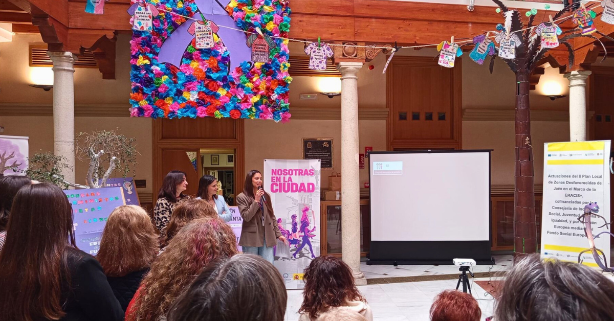 Columbares impulsa varias iniciativas por el 8M en los barrios de La Magdalena y Polígono del Valle de Jaén