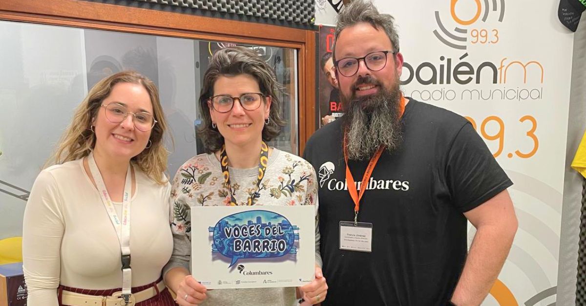 Columbares visibiliza el trabajo comunitario que realiza en Jaén, Bailén y Andújar en el pódcast «Voces del Barrio»