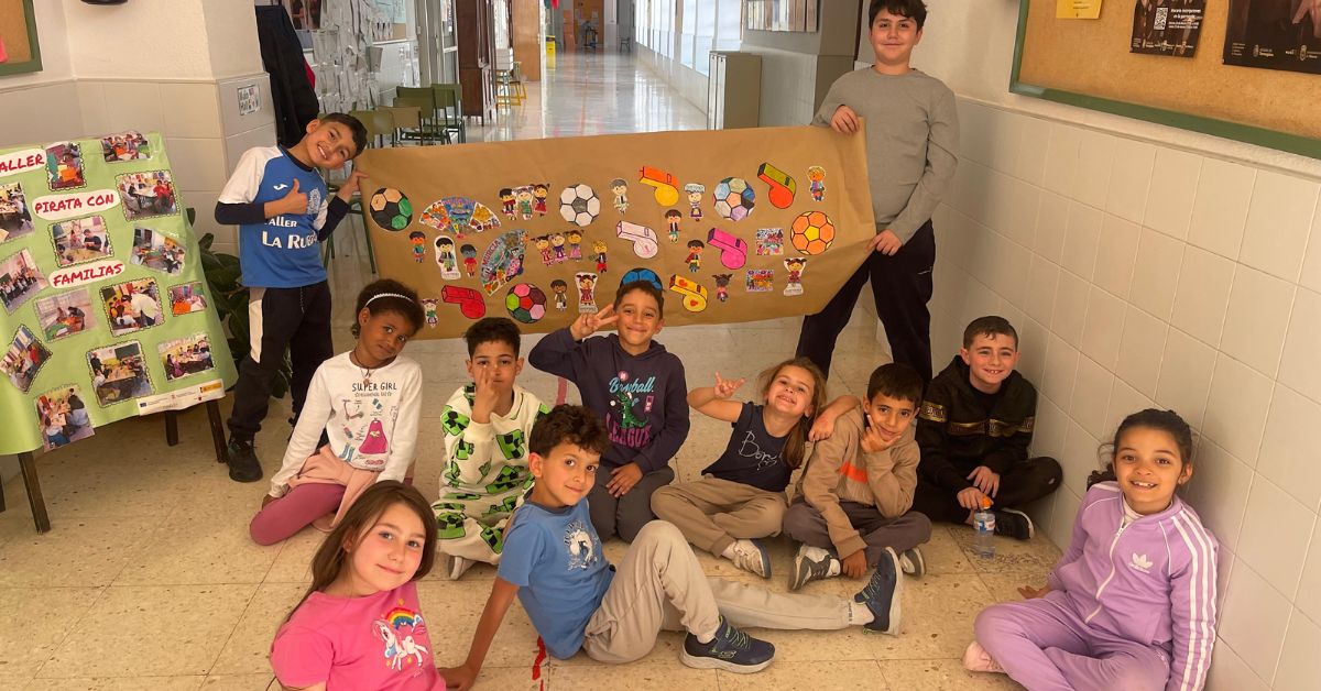 Juegos y merienda para despedir el trimestre, dando la bienvenida a la primavera